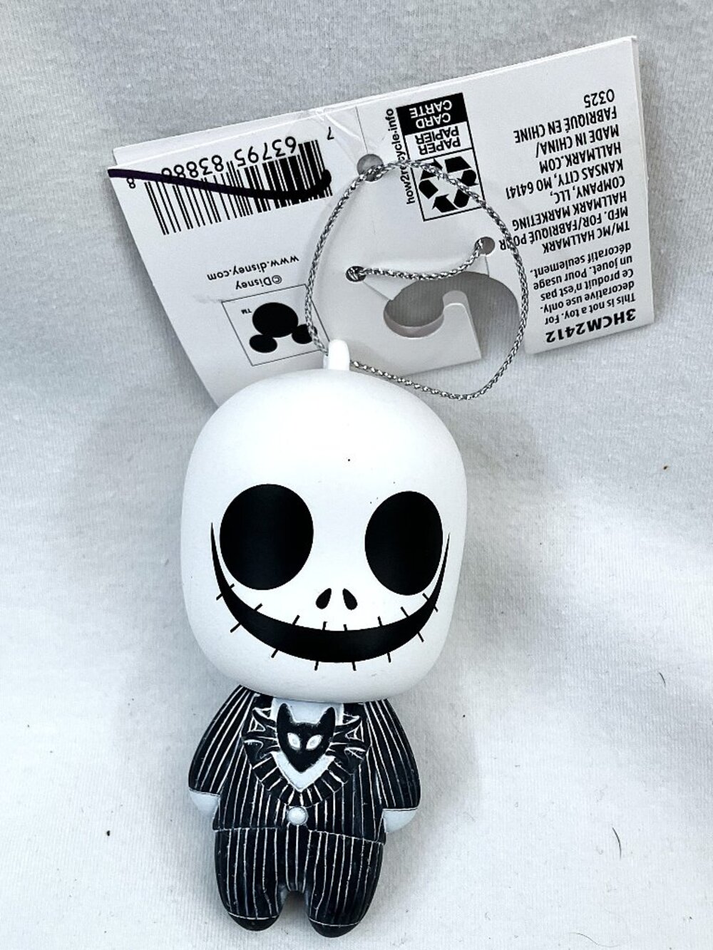 NWT Hallmark Jack Skellington Nightmare Before Christmas Ornament